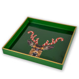 wd lifestyle wd lifestyle vassoio svuota tasche quadrato 20 x 20 cm decoro corna candy cane natale ean 8053300577859