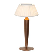 Zafferano Flaminia Lampada da Tavolo Portatile LedTouch Dimmer Bronzo