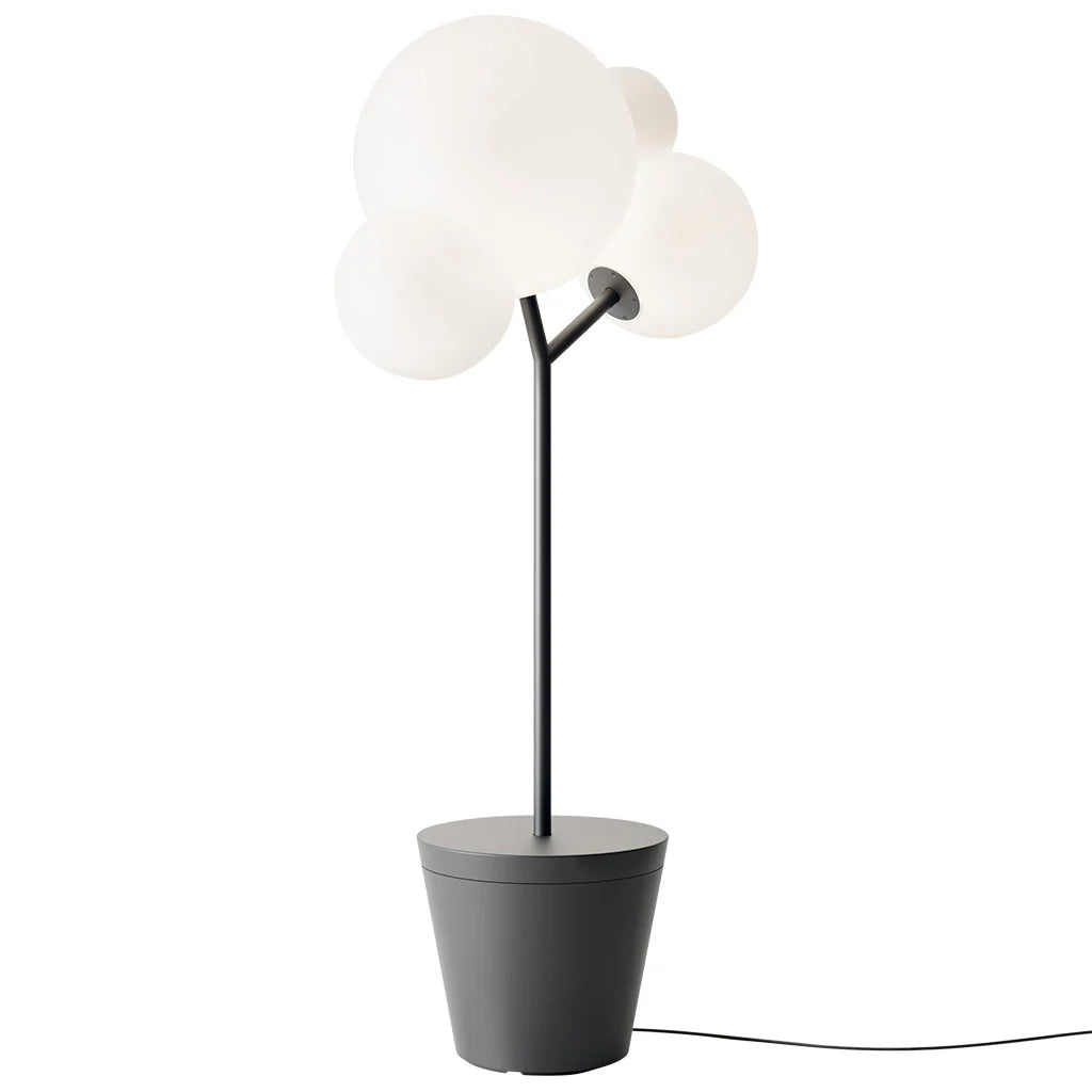 zafferano zafferano piantana tree of light h 185 cm diffusore bianco struttura nero ean 8054040729393