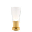 zafferano zafferano soffio vase lampada da tavolo portatile ledtouch dimmer oro sabbiato ean 8054040726491