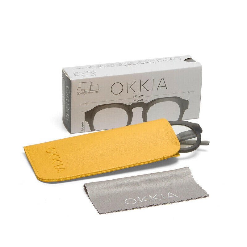 okkia okkia occhiale da lettura mod zeno premontato soft touch translucent smoke diottrie 2 50 ean 8056211375460
