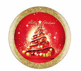 regalo italiano regalo italiano sottopiatto natale tondo plastica d 33 cm ass multicolor 1 pz ean 8057586065031