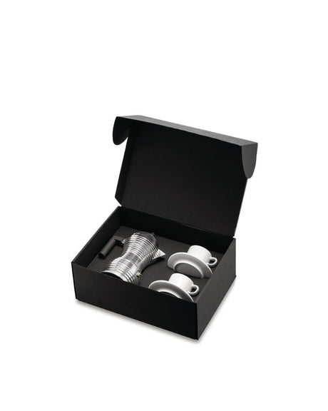 alessi alessi set alessi coffe caffettiera due tazzine con sottotazza scatola regalo ean 8003299490189