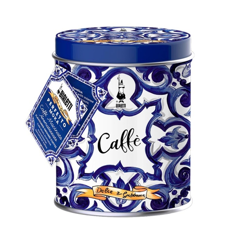 bialetti bialetti dolce e gabbana caffe macinato autentico con latta 200 gr blu mediterraneo ean 8006363074452
