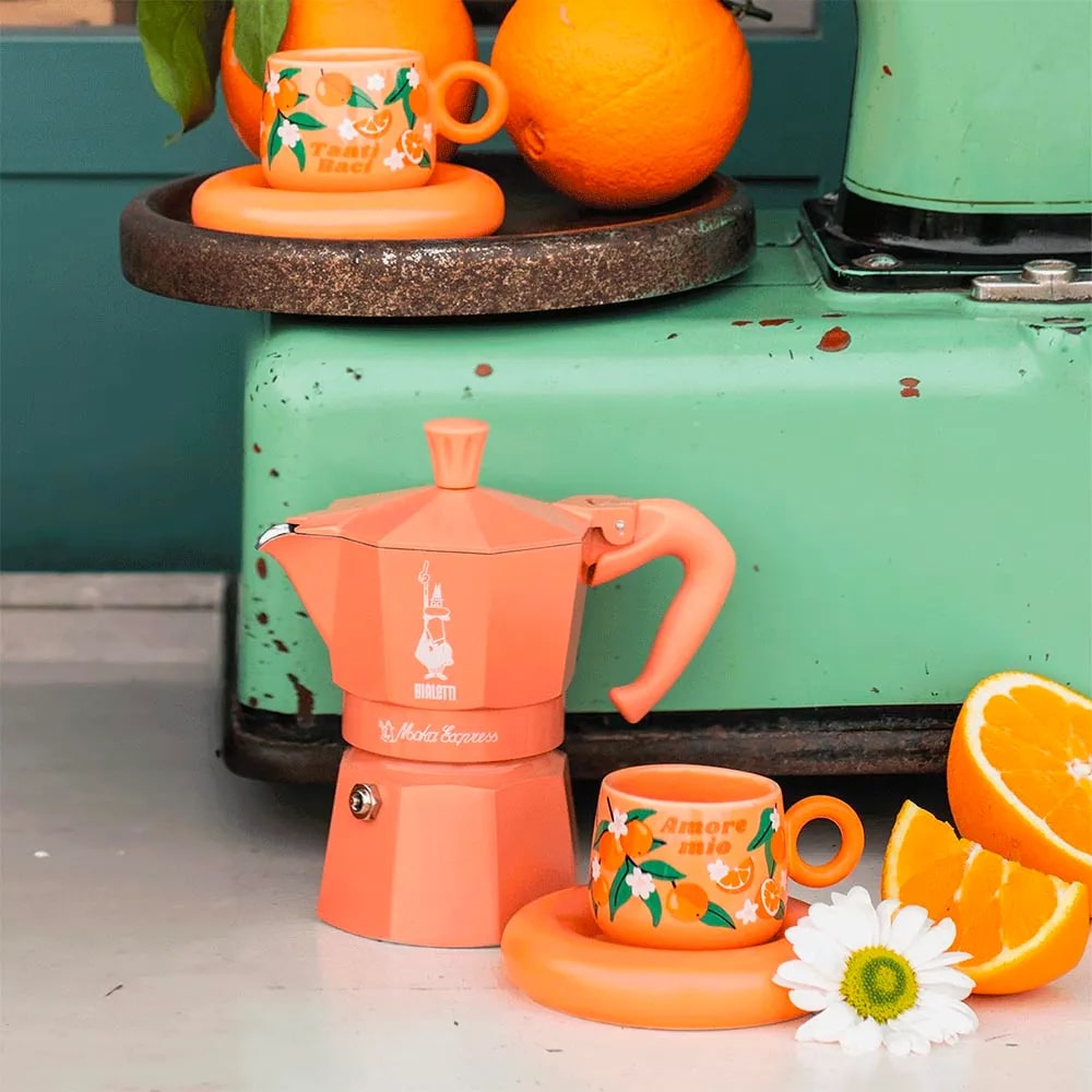 Bialetti Set of 2 Orange Cups – L'Arcolaio