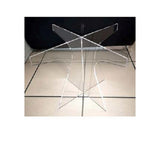 bigiemme bigiemme alzata plexiglass trasparente per top led 48x48 cm h 20 cm