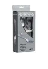 bigiemme bigiemme forchette plastica metallizzate argento hammered 24 pz ean 0092352989027