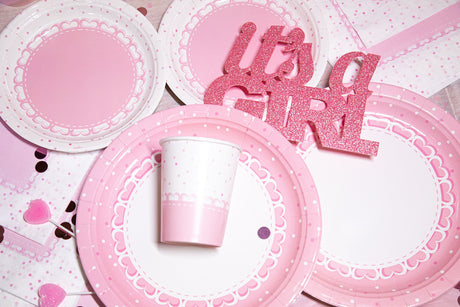 bigiemme bigiemme piatto carta d 18 cm 1 baby cuori rosa cf 8 pz ean 8054317181930