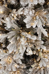 bizzotto bizzotto albero di natale berskshire innevato h 180 cm d 114 cm 3 386 rami 1 300 luci bianco ean 8051836720183