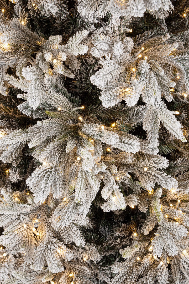 bizzotto bizzotto albero di natale berskshire innevato h 240 cm d 152 cm 6 428 rami 2 500 luci bianco ean 8051836720206