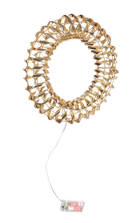 bizzotto bizzotto corona di natale kinsey 20 microled d 30 cm h 7 cm classic oro ean 8051836740556