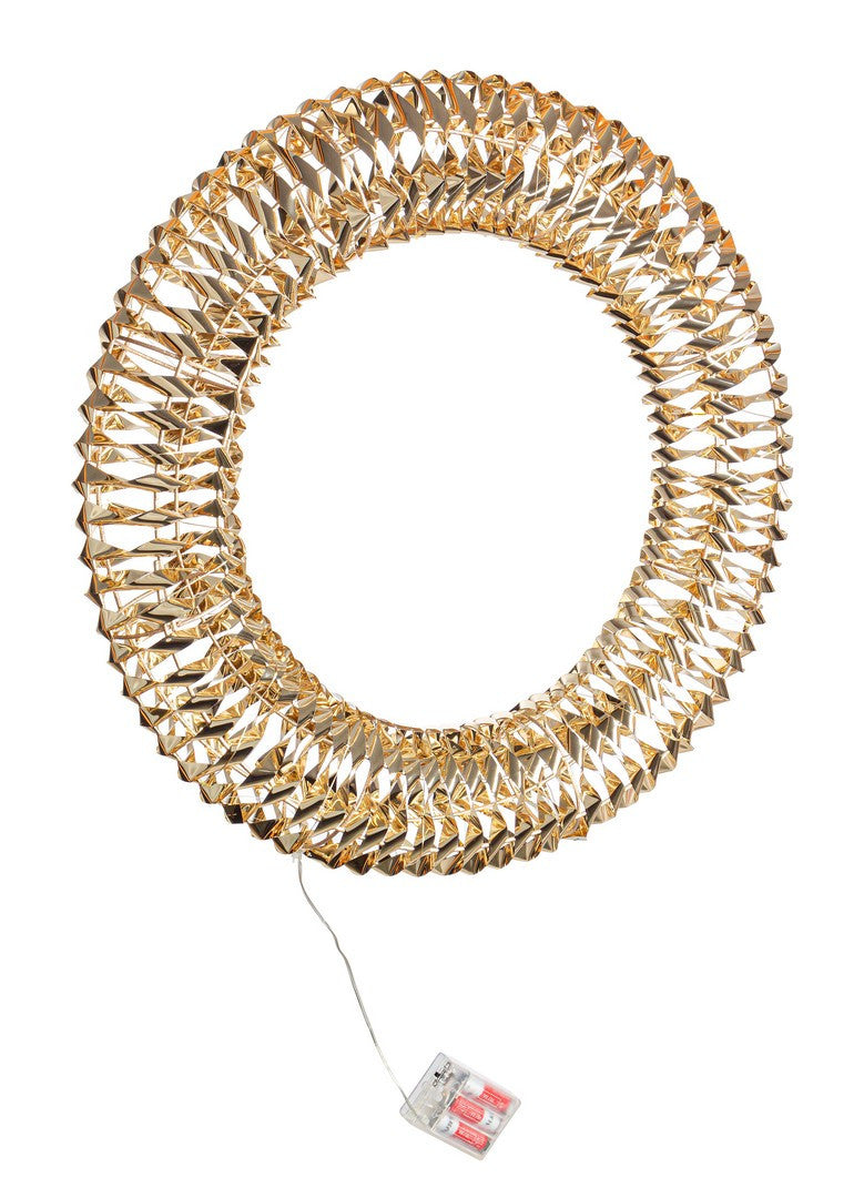 bizzotto bizzotto corona di natale kinsey 40 microled d 50 cm h 9 cm classic oro ean 8051836740563