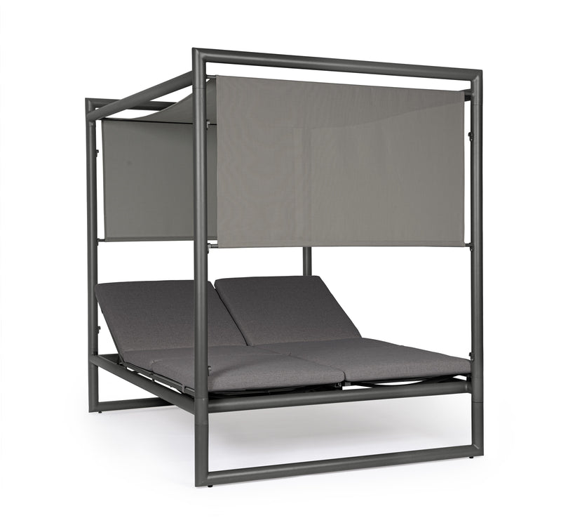 bizzotto bizzotto daybed konnor antracite struttura alluminio 213 x 149 x 196 cm tessuto idrorepellente ean 8051836690134