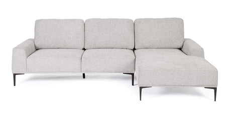 bizzotto bizzotto divano 3 posti washington con penisola grigio chiaro ean 8051836606296