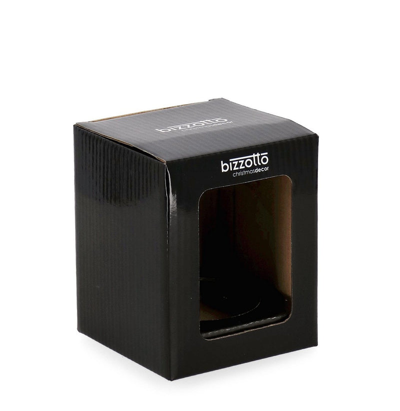 bizzotto bizzotto portacandela lavish con pupazzo di natale h 12 cm d 9 cm con scatola regalo ean 8051836752153