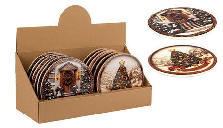 bizzotto bizzotto sottopentola di natale paul chalet ass ceramica d 20 cm multicolor ean 8051836760271