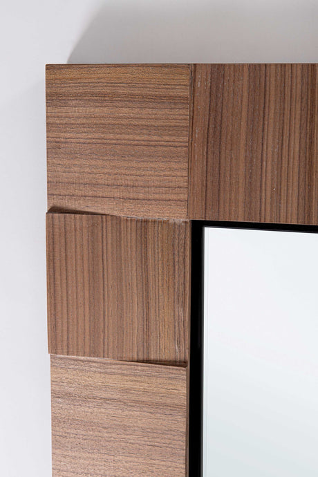 bizzotto bizzotto specchio con cornice alfada 106 x 106 cm legno di noce ean 8051836762138