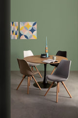 bizzotto bizzotto tavolo bloom top veneer d 120 cm h 75 cm nero marrone ean 8051836411319