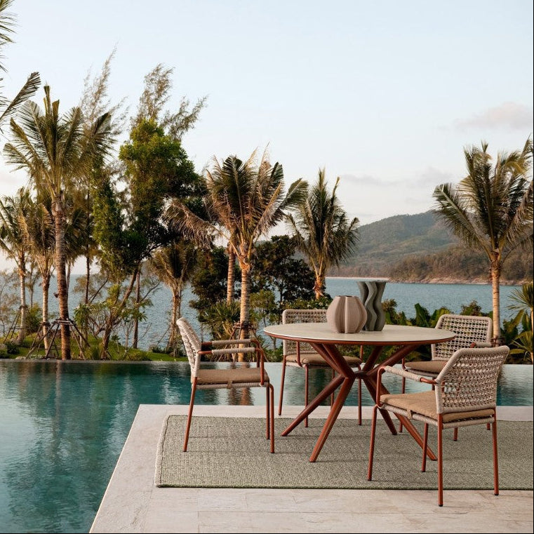 Bizzotto Bizzotto Tisch Cabas, B 120 cm, H 75 cm, Kupfer, EAN 8051836788848