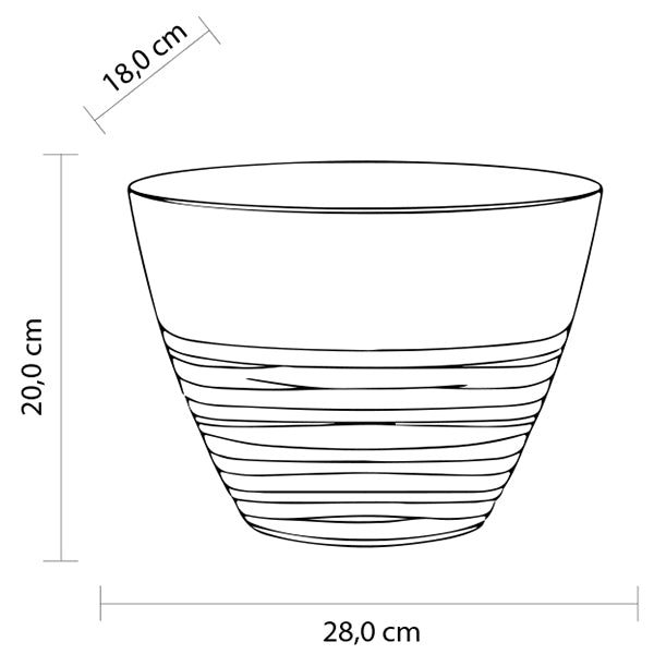 brevetti waf brevetti waf glory oval bucket secchiello 45 lt acrilico smma trasparente 1 pz ean 8005778007635
