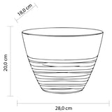 brevetti waf brevetti waf glory oval bucket secchiello 45 lt acrilico smma trasparente 1 pz ean 8005778007635