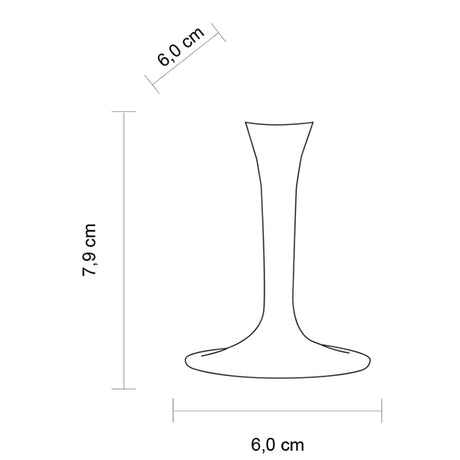 brevetti waf brevetti waf stem gambo per flute h 79 cm plastica policarbonato trasparente 1 pz ean 8005778044050