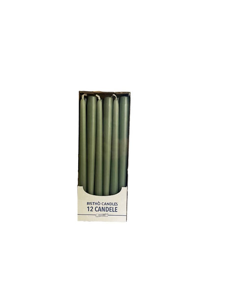 immagine-2-cereria-di-giorgio-candele-coniche-d-22-cm-h-30-cm-12-pz-vintage-green-ean-8006545202574