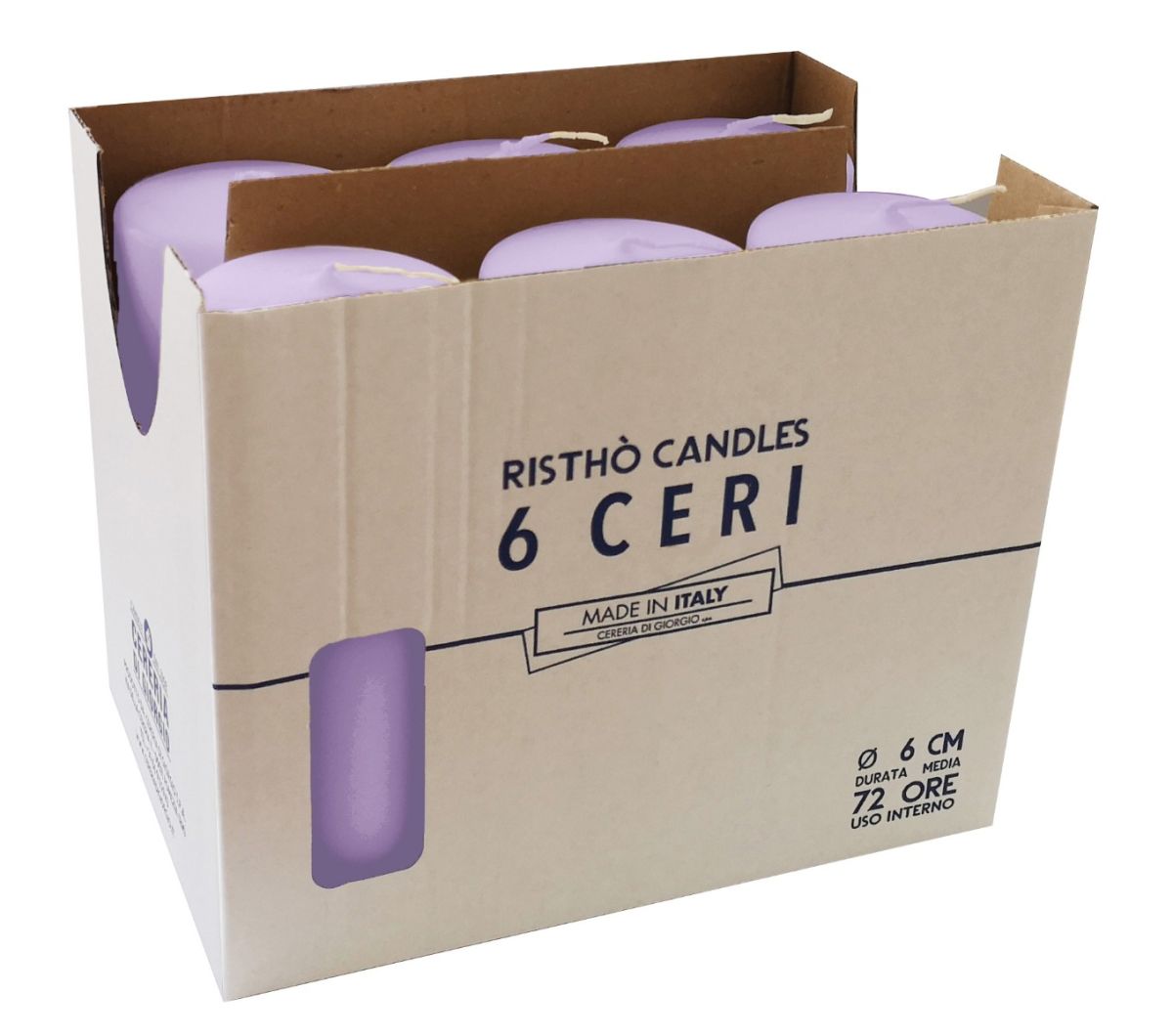 immagine-2-cereria-di-giorgio-cero-d-6-cm-h-15-cm-lavanda-glicine-6-pz-ean-8006545105950