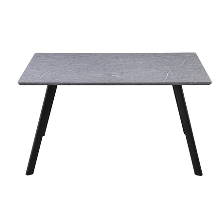 di mo commerciale di mo commerciale tavolo fisso paros 140 x 80 cm h 75 cm piano grigio pietra con gambe in metallo nero ean 8010402496471