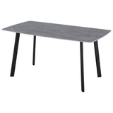 di mo commerciale di mo commerciale tavolo rettangolare quincy 150 x 85 cm h 75 cm piano in ceramica grigio opaco con gambe in metallo ean 8010402511136