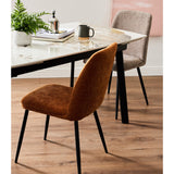 di mo di mo sedia tracy in tessuto color mattone 57x45x84 cm design moderno ean 8010402514809