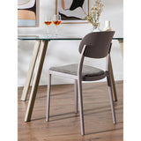 di mo di mo sedia yulia in pp con seduta in tessuto tortora 515 x 42 x 815 cm sedia moderna e resistente ean 8010402523276