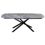 di mo di mo tavolo allungabile ryder 140200x90x76 cm top in ceramica grigio marmorizzato lucido ean 8010402491179
