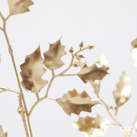 edg enzo de gasperi edg enzo de gasperi agrifoglio metal ramo di natale h 80 cm gold ean 8059824603722