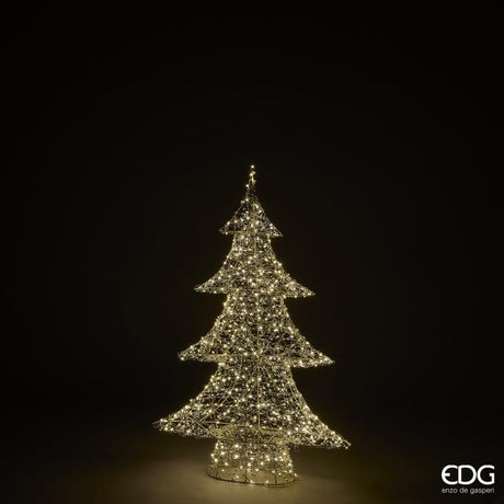 edg enzo de gasperi edg enzo de gasperi albero di natale led pearls 600 microled h 100 cm l 66 cm l 19 cm ip44 light gold ean 8059824546760