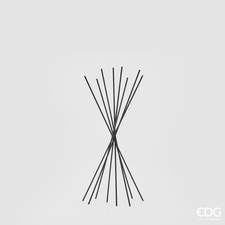edg enzo de gasperi edg enzo de gasperi bastoncini neri per profumatore in plastica h 35 cm cf 6 pz confezione regalo ean 8059824074119
