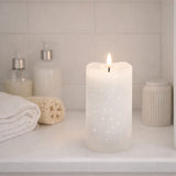 edg enzo de gasperi edg enzo de gasperi candela led starry con moccolo h 15 cm d 75 cm ip20 avorio ean 8059824475619