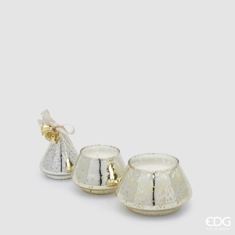 edg enzo de gasperi edg enzo de gasperi candela pino di natale con profumo h 16 cm d 85 cm vetro amber ean 8059824403971