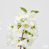 edg enzo de gasperi edg enzo de gasperi ciliegio ramo con foglie h 90 cm pianta artificiale colore bianca ean 8059824610102