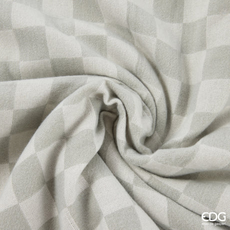 edg enzo de gasperi edg enzo de gasperi karierte Decke 152 x 127 cm Polyester weiß-grün EAN 8059824624284