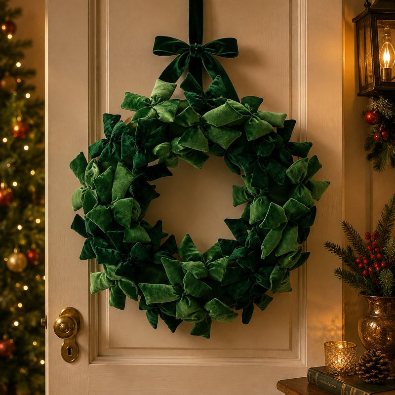 edg enzo de gasperi edg enzo de gasperi corona natalizia con fiocchi 70 cm verde decorazione di natale ean 8059824702371