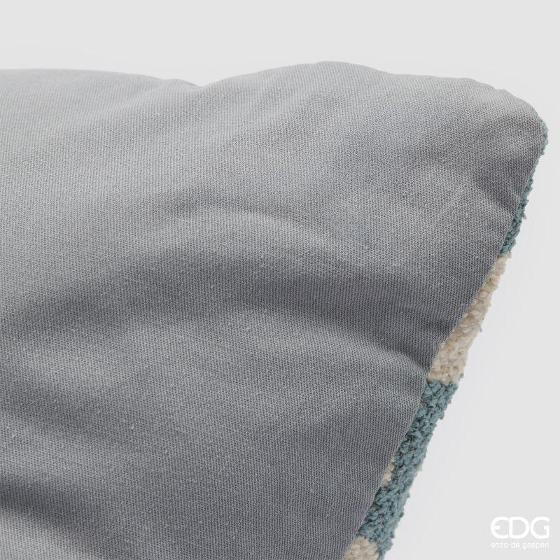 edg enzo de gasperi edg enzo de gasperi Kissen Monstera, quadratisch, 43 x 43 cm, blau-weiß, EAN 8059824624123