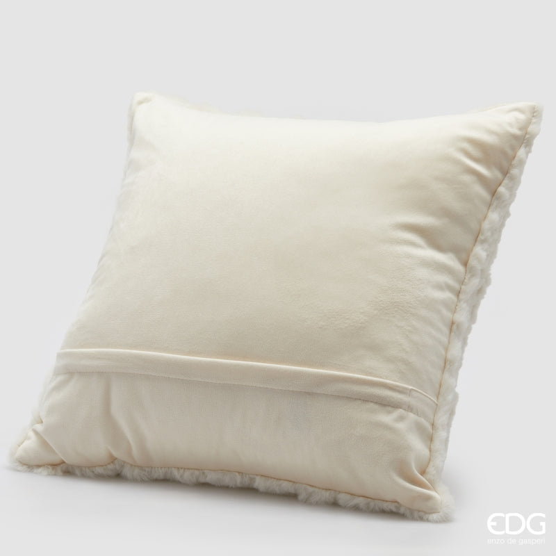 edg enzo de gasperi edg enzo de gasperi cuscino natale furry quadrato 45 x 45 cm white ean 8059824584748