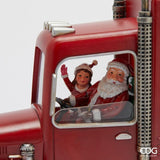 edg enzo de gasperi edg enzo de gasperi decor furgone babbo natale h 215 cm l 28 cm l 9 cm musica mov led red ean 8059824583383