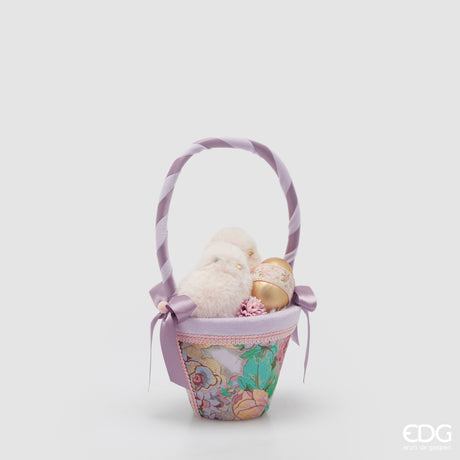 edg enzo de gasperi edg enzo de gasperi decoro cesto di pasqua con pulcini h 35 cm d 17 cm multicolor ean 8059824625847