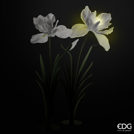 edg enzo de gasperi edg enzo de gasperi decoro iris jumbo led 12v 300w h 280 cm l 160 cm h 250 cm l 140 cm bianco ean 8059824641113