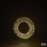 edg enzo de gasperi edg enzo de gasperi decoro natale corona con base 720 microled h 90 cm l 70 cm l 17 cm ip44 gold ean 8059824546975