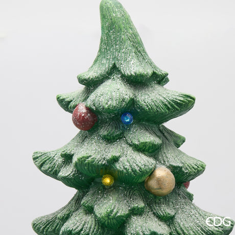 edg enzo de gasperi edg enzo de gasperi decoro pino natalizio con led h 100 cm d 40 cm verde rosso ean 8059824578198