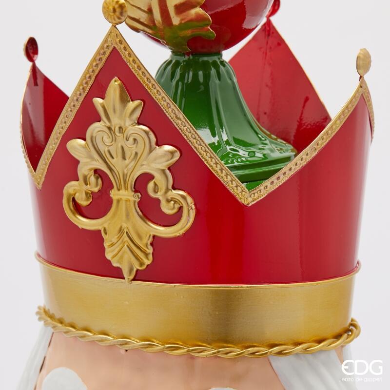 edg enzo de gasperi edg enzo de gasperi decoro soldatini di natale led h 85 cm l 40 cm l 27 cm green red ean 8059824542038