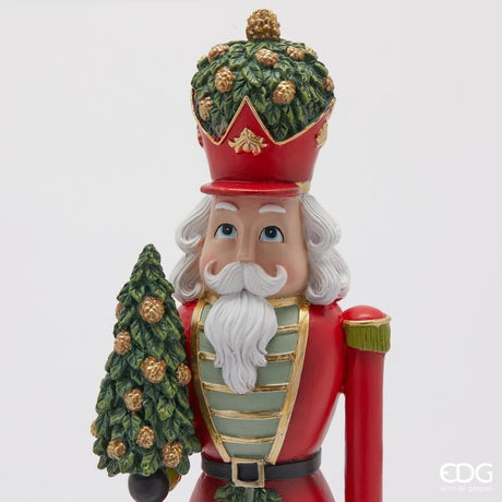 edg enzo de gasperi edg enzo de gasperi decoro soldatino schiccianoci natale h 41 cm l 12 cm l 105 cm green red ean 8059824541314